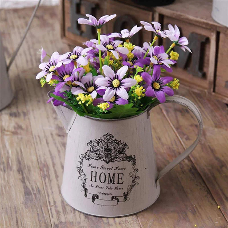 SEWS-2X Antique French Style Country Rustic Primitive Jug Vase Pitcher Flower Vase For Wedding Party Decoration