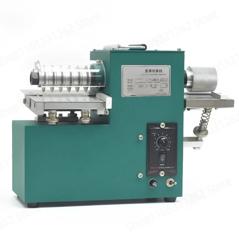 Leather Fabric Strip Cutter, Small Slitter for Belt Webbing and Bag Making, Adjustable Speed Ribbon Splitting Machine