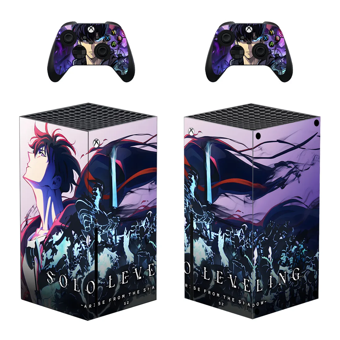 غطاء لاصق من الجلد للتسوية منفرد من الرسوم المتحركة لوحدة تحكم Xbox Series X و2 وحدة تحكم Xbox Series X ملصق جلدي من الفينيل