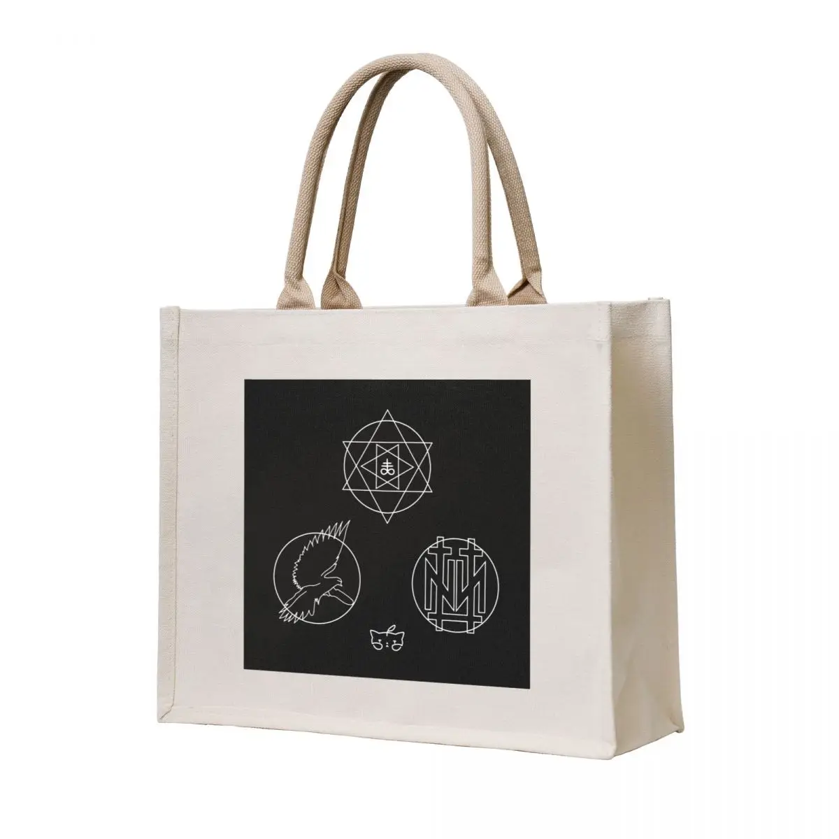 

The GazettE DOGMA, NINTH, MASS, white Tote Bag custom canvas bag Women's bag Canvas stote Big