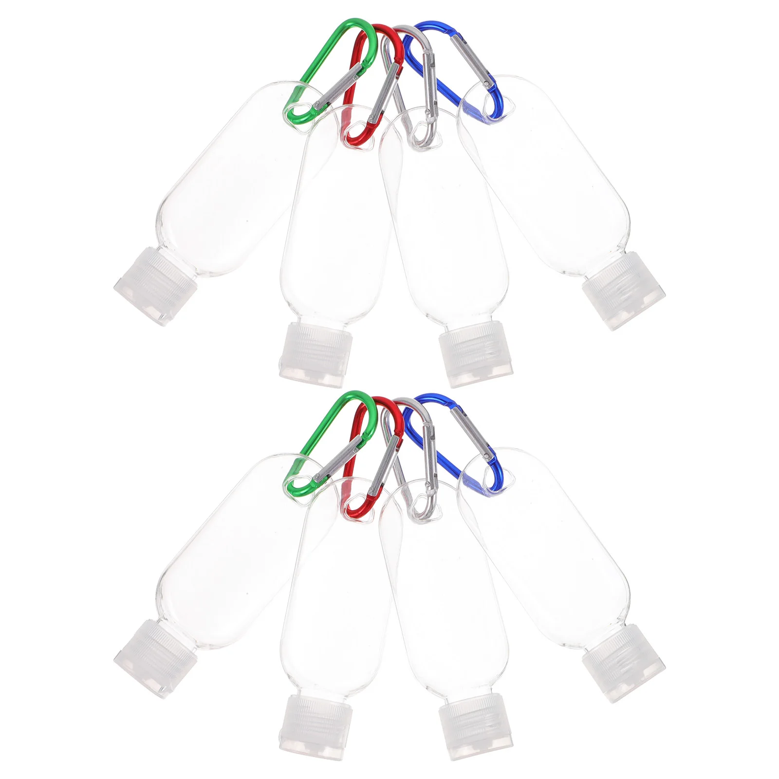 10 set Hand Bottle Refillable Travel Bottles Portable Keychain Liquid Container For Perfume Makeup Mist Sub-Packaging