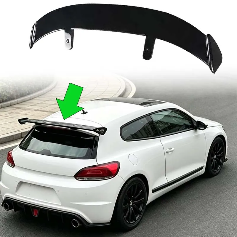 For Volkswagen Scirocco 2009-2017 1K8 Universal Roof Spoiler Wing Aerodynamic Sporty Car Upgrade Exterior Styling Accessories
