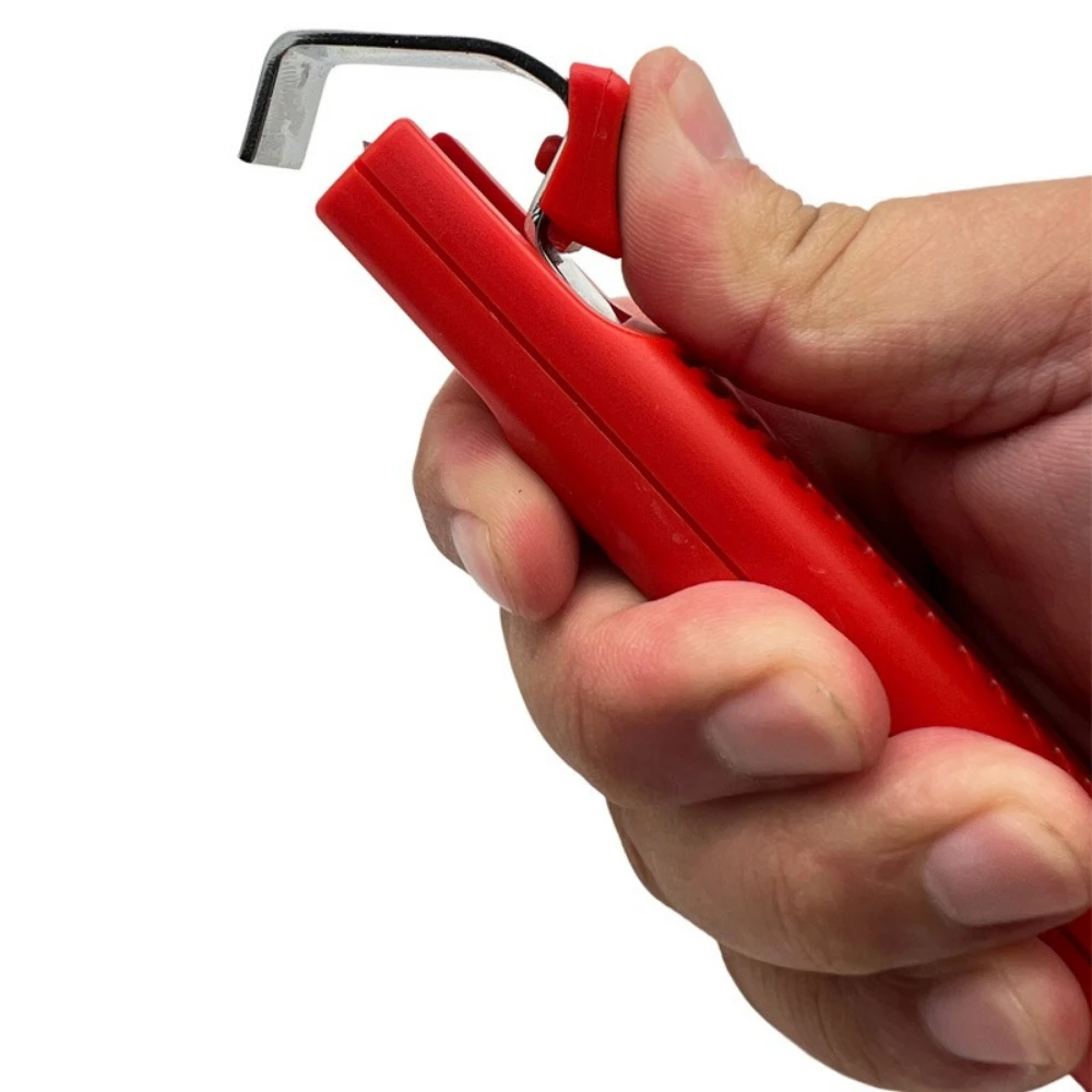 Spellafili leggero per elettricisti (8-28 mm) - Strumento spelafili per cavi in PVC facile da usare con manico in gomma per isolamento e riparazioni fai-da-te