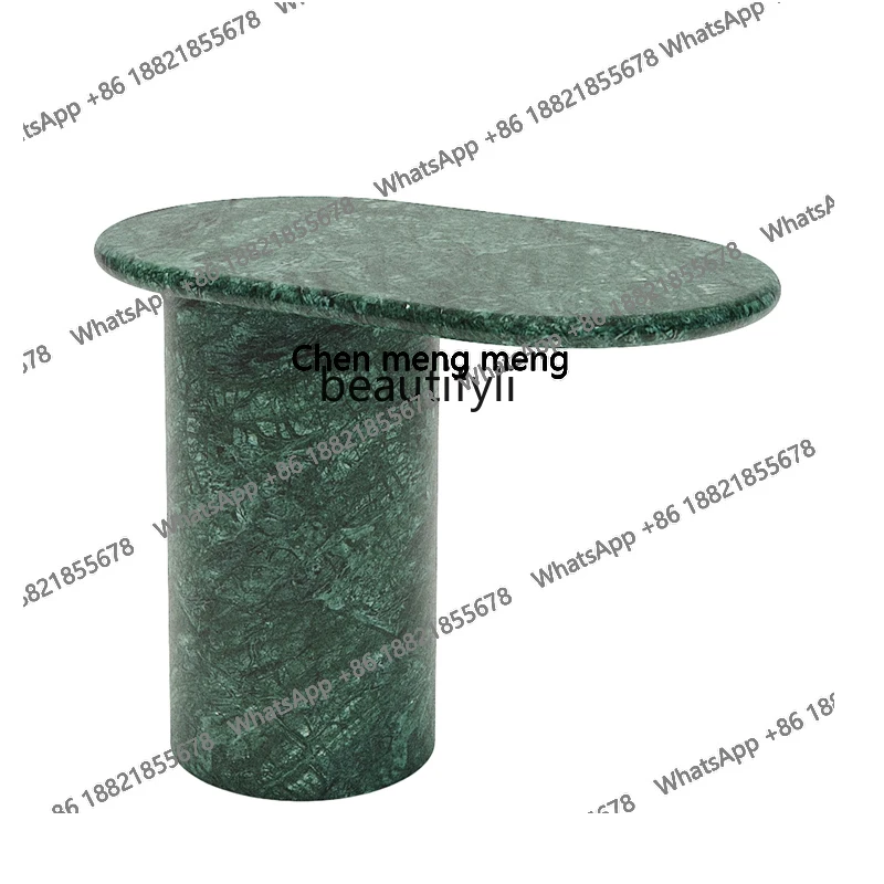 

Modern simple natural marble creative cantilever small coffee table designer small apartment sofa art edge table H