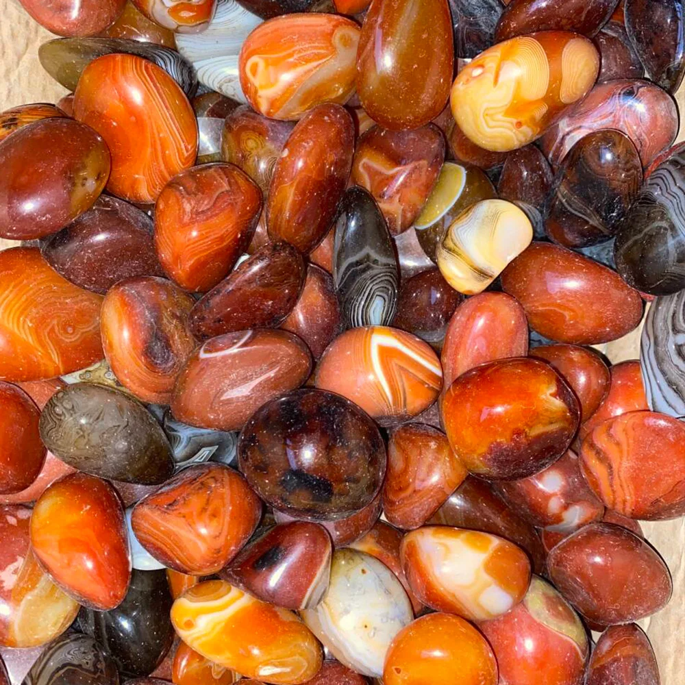Großmengen Madagaskar Natürlicher Glatter Achatstein Heilkristall Karneol-Geode Mineralspezimen Blumentopf Hofdekoration – Detail 2