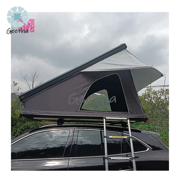 Car Roof Top Tent Super Lightweight Cotton Rooftop Tents Hard Shell Triangle Light Offroad Camping Gear