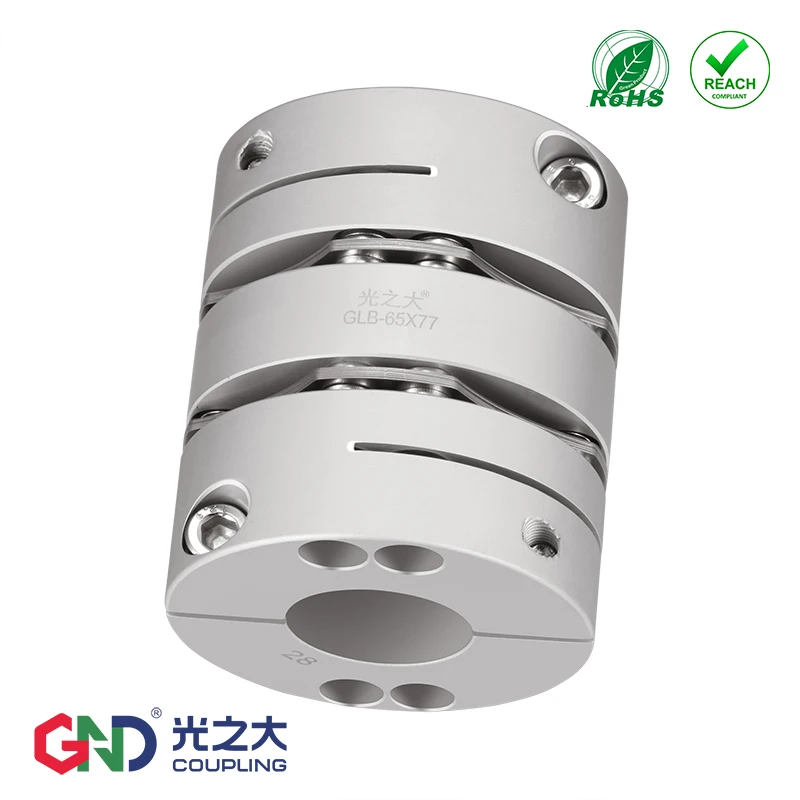 

GLB aluminum coupler 8 screws high rigidity double diaphragm clamp series for servomotor stepmotor shaft coupling