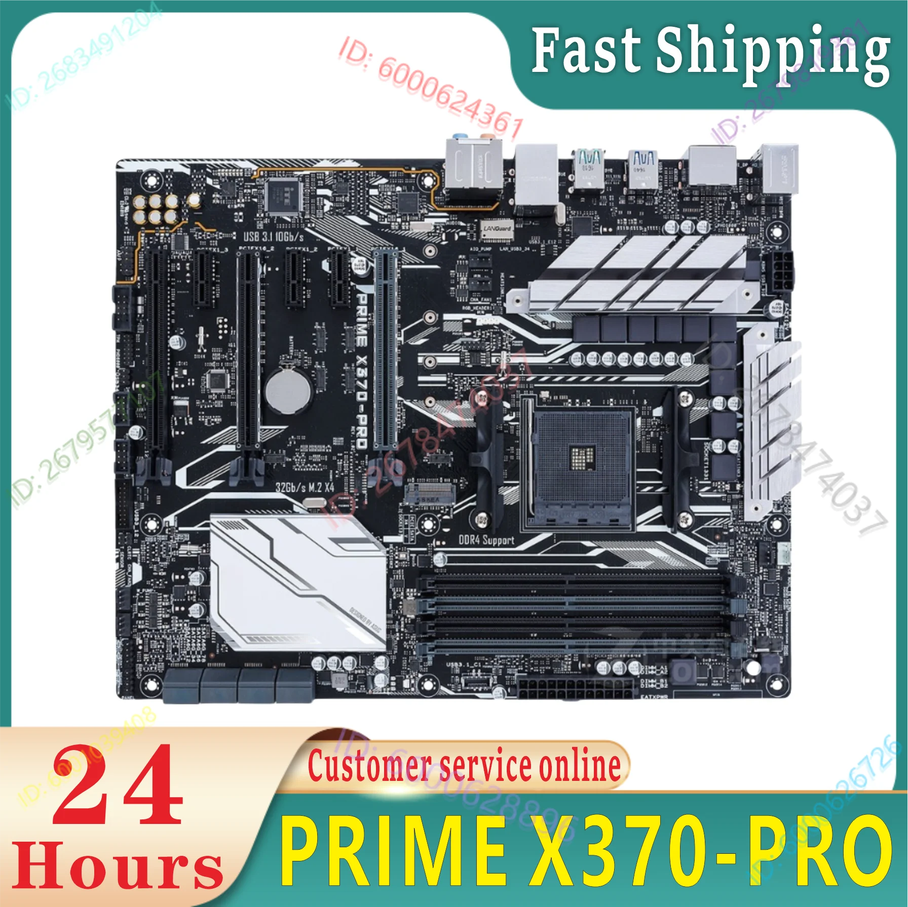 

AMD X370 PRIME X370-PRO motherboard original Socket AM4 DDR4 64GB USB3.0 SATA3 Desktop Mainboard