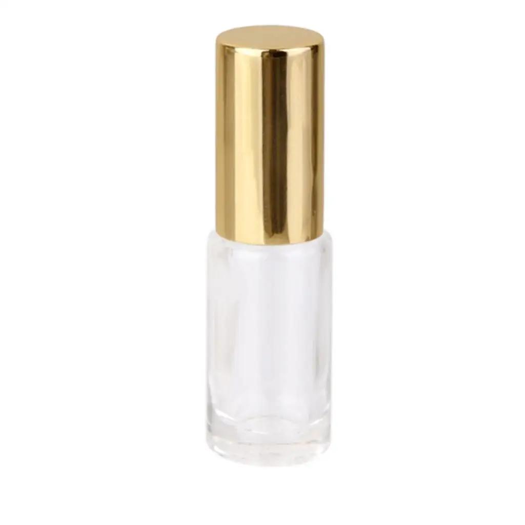 5 pièces 5ml clair Mini voyage Portable vide rouleau à rouler verre bouteilles d'huile essentielle accessoires de maquillage