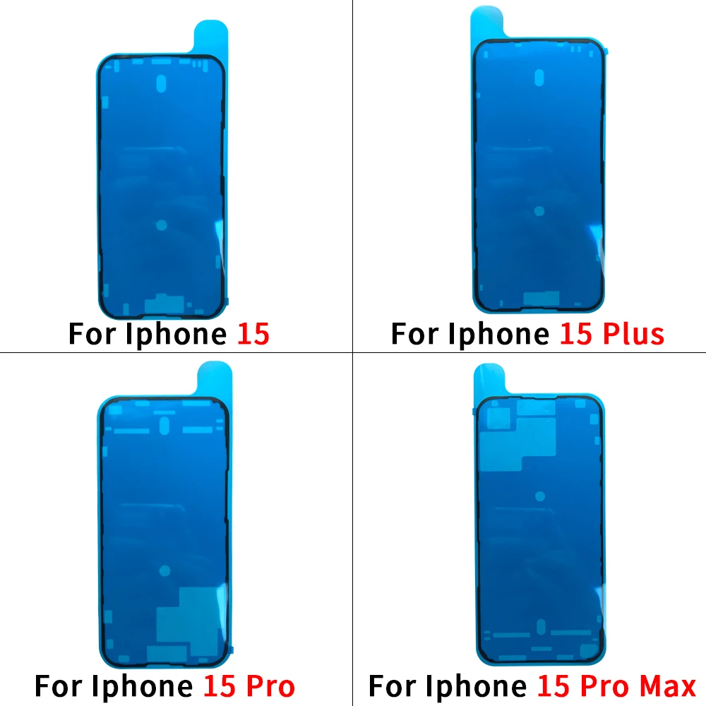 2pcs Back Cover Side Waterproof Seal Sticker For Iphone 15 Pro Max / For IPhone Plus Front LCD Adhesive