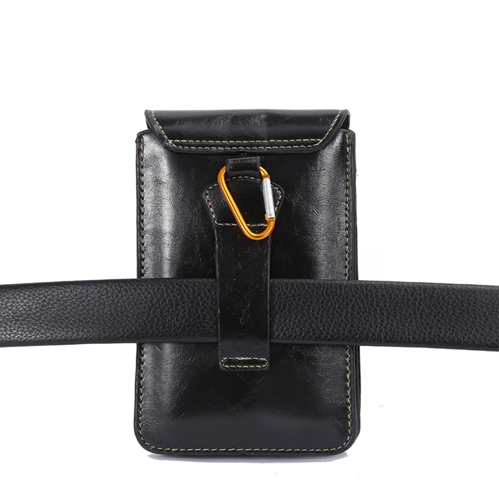 

Pockets Smartphone Camping Wallet Pouch Cards Holder Phone Belt Hanging Pouch Waist Pack Phone Waist Bag Leather Phone Case