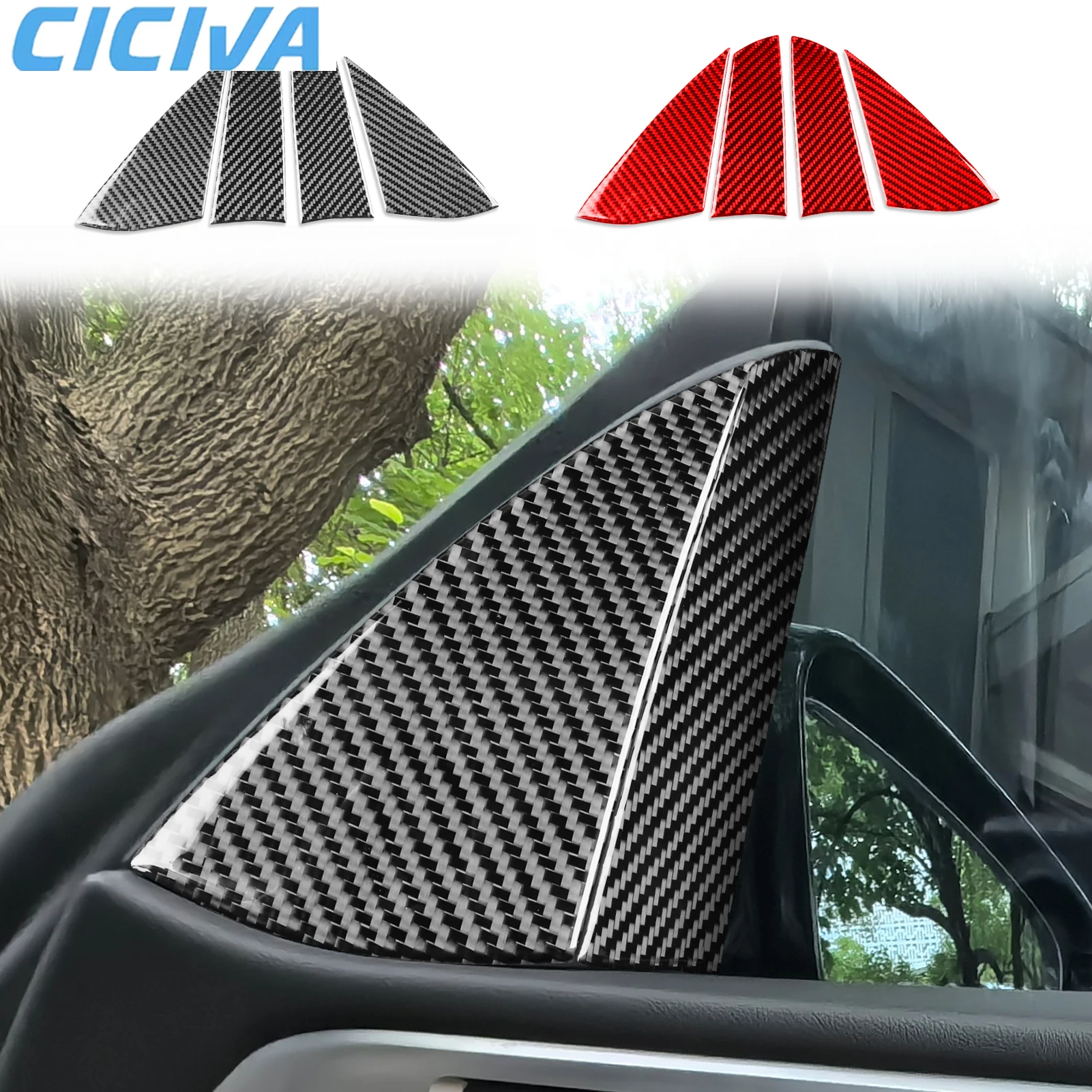 

For BMW 4 Series G22 G23 G26 2021-2024 Carbon Fiber Inner A-pillar Audio Horn Decorative Car Accessories Interior Cover Stickers