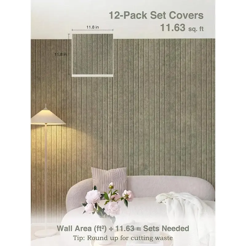 Home Decor Fluted Sound-absorbing Wall Panels Decorative Soundproof Panelling Acoustic Panel Felt Bulletin Cork Tiles Pin Boards