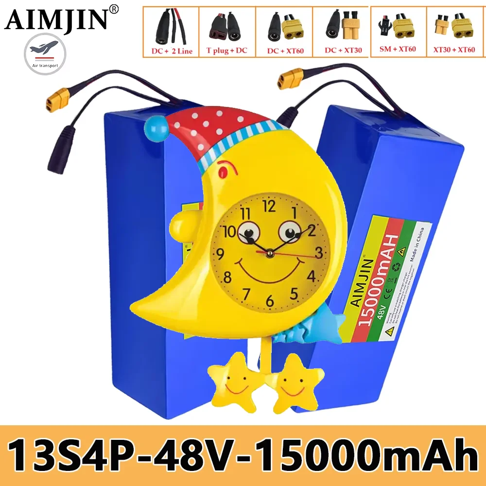 

48V/54.6v 15Ah 13s4p Power Battery pack 18650 Lithium built-in BMS protection for Electric Tool Weeding Machine