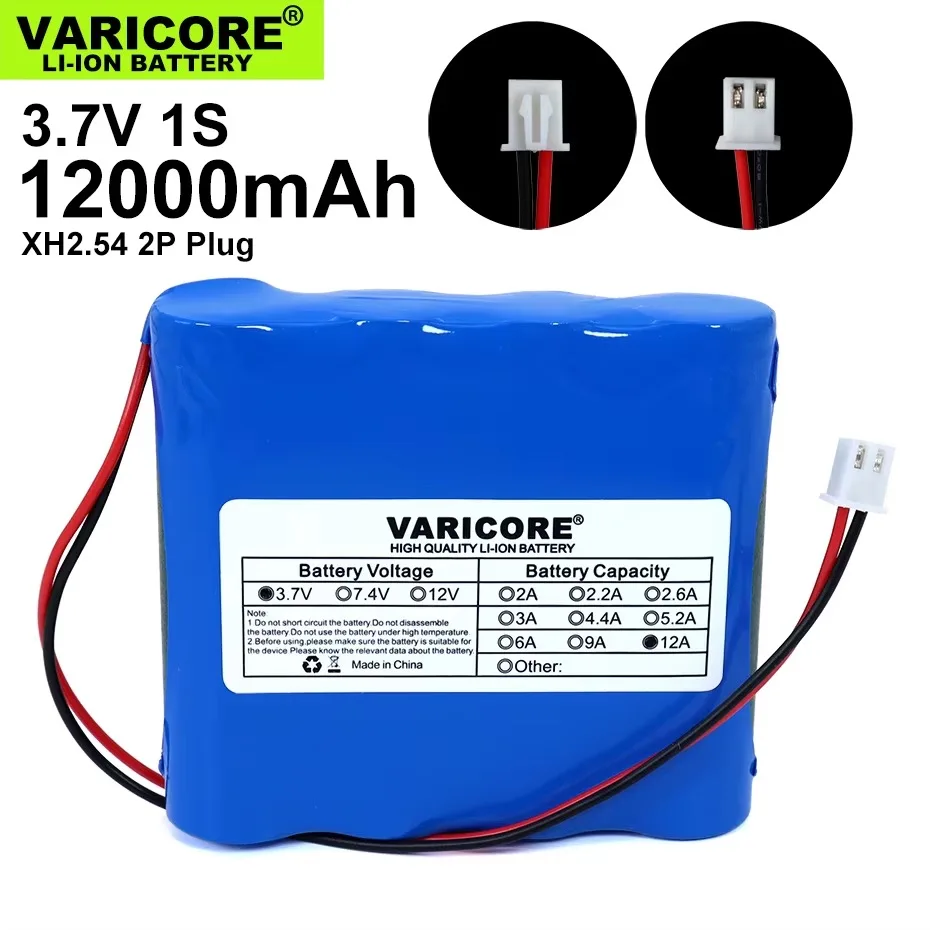 Bateria de lítio com proteção, Pesca Luz LED, Bluetooth Speaker, Emergência DIY Baterias, 3.7V, 1S2600mAh, 5200mAh, 4.2V, 18650