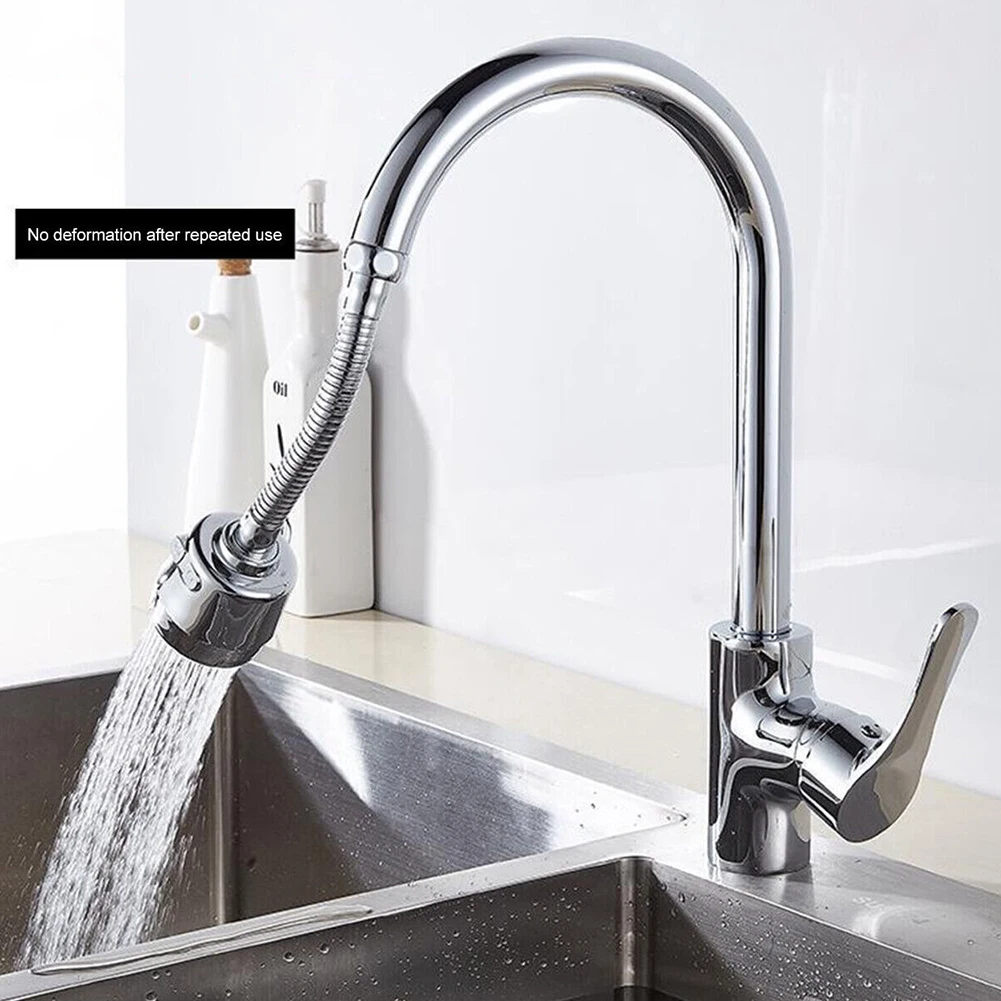 1Pc Tap Anti-Splash Nozzle Extender Stainle Steel Faucet Extender Degrees Rotation Bathroom Kitchen Home Accessories
