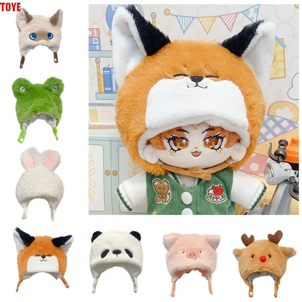 

Siamese Cat 20cm Cotton Doll Hat Panda Deer Plush Doll Head Covering Soft Plush Stuffed Idol Cotton Doll‘s Clothes Birthday Gift