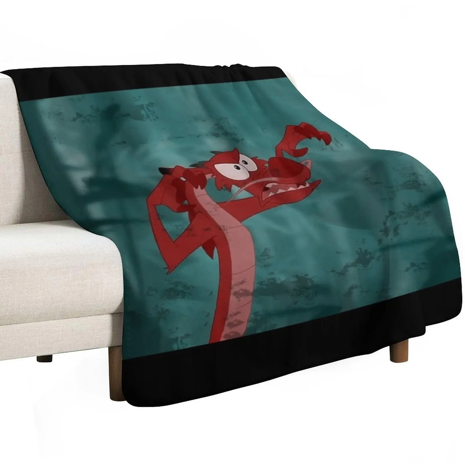 Old School Draw Mushu Throw Blanket Camping Personalized Gift heavy to sleep Blankets For Sofas For Sofa Thin Sofas Blankets