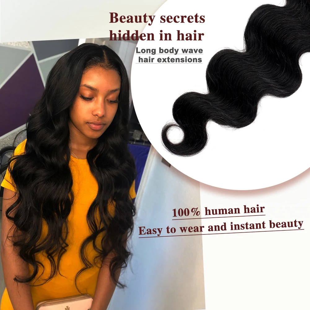 Body Wave Human Hair Bundles 100% Human Hair Extensions For Women Brazilian hair Bundles Deals Raw Hair