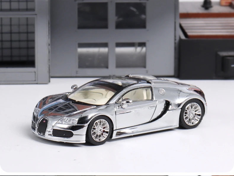 دييكاست 1:64 مقياس مورتال معرض محدود بوجاتي فيرون نموذج سيارة تحصيل لعبة هدية تذكارية عرض حلية #5
