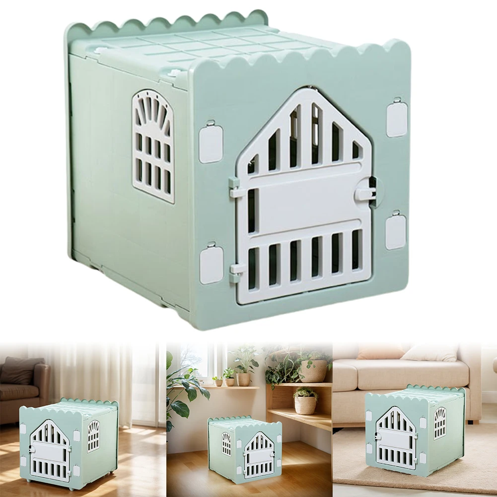 

Plastic Cat House Stackable Feral Cat Shelter Waterproof Indoor Cat House with Escape Door for Outdoor Indoor