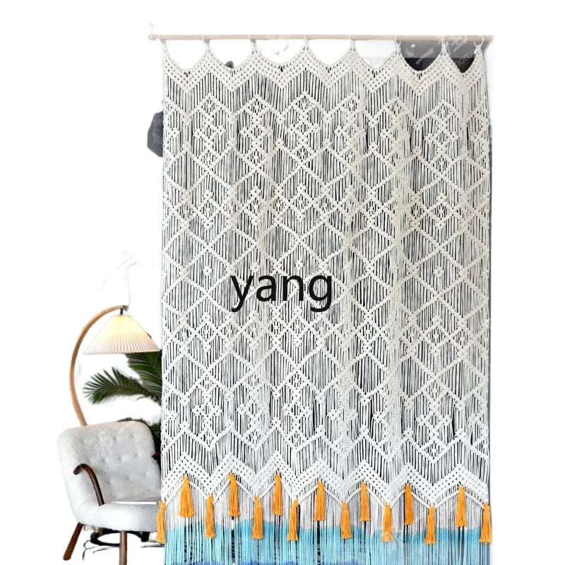 

LMM Original Hand-Woven Half Shade Portiere Curtains Partition Punch-Free Size