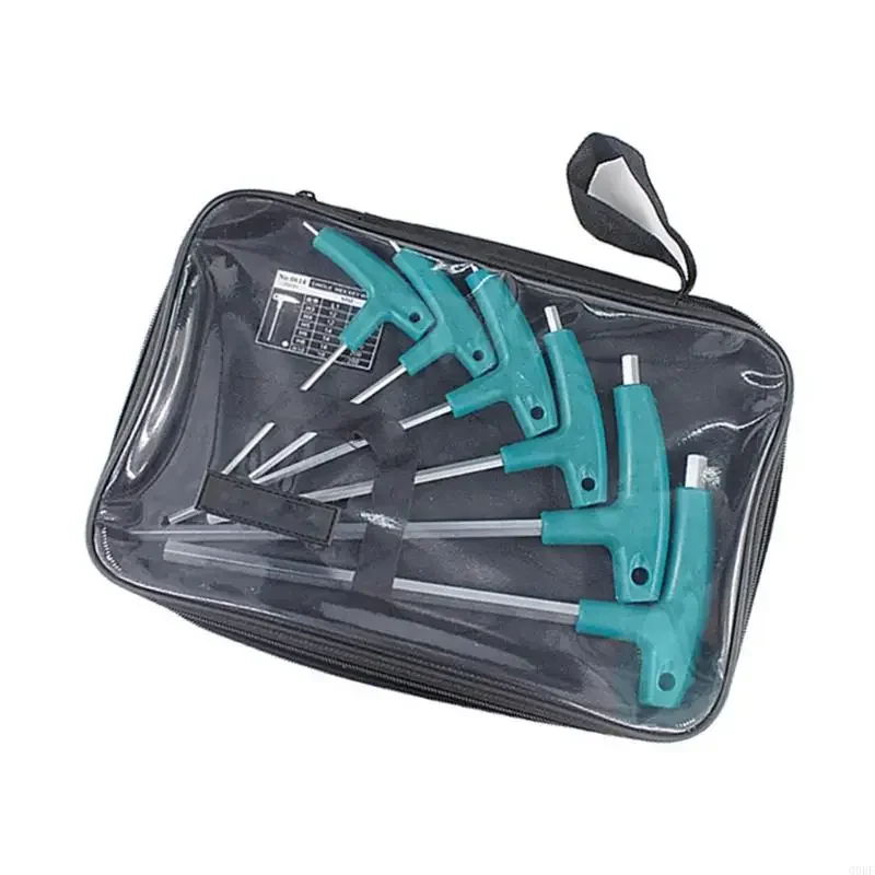 

6/9Pcs 1.5-10mm T Type Socket Wrench Steel Hexagonal Socket Wrench T Spanner Hand Tool With Storage Bag