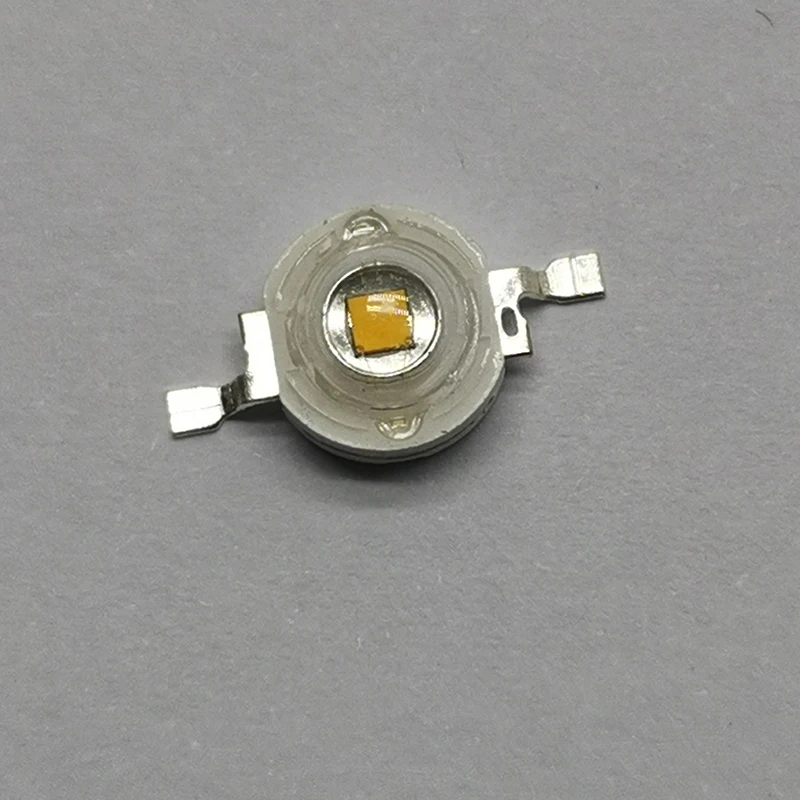 50pcs 5W Gold Yellow Amber Light High Power LED Light-Emitting Diode 1800-2000K Chip Plant Light SpotLight Downlight Lamp Bulb