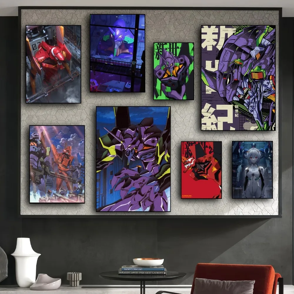 BiliBili Neon Genesis E-Evangelions Poster Prints Wall Pictures Living Room Home Decoration