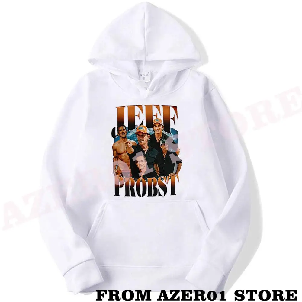 Jeff Probst Presenter Homage Merch Hoodies Winter Men/Women Hooded Sweet Streetwear Long Sleeve Logo Sweatshirt