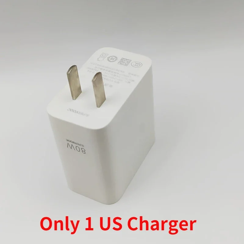 80W For Oneplus Supervooc Charger 80W EU/US Fast Charge Adapter 6.5A Type C Cable For One Plus 10 pro 9R 8T OPPO Find 80W Charge