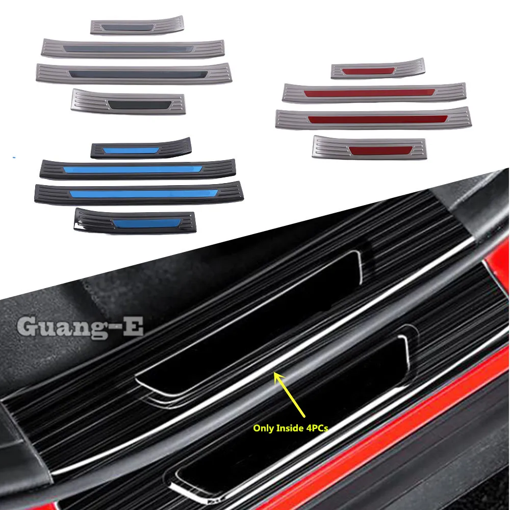 

For Mazda CX-30 CX30 2020 2021 2022 2023 Car Styling Stainless Steel Pedal Door Sill Scuff Plate Inner Threshold Bumper 4PCs