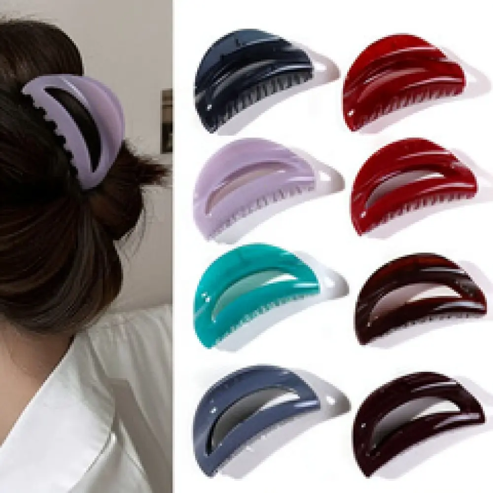 Korean Style Hair Claw For QIYUE Women Polka Dot Pattern Elegant Shark Clip Geometric Hair Accessory Daily Bun Fastening Tool PC