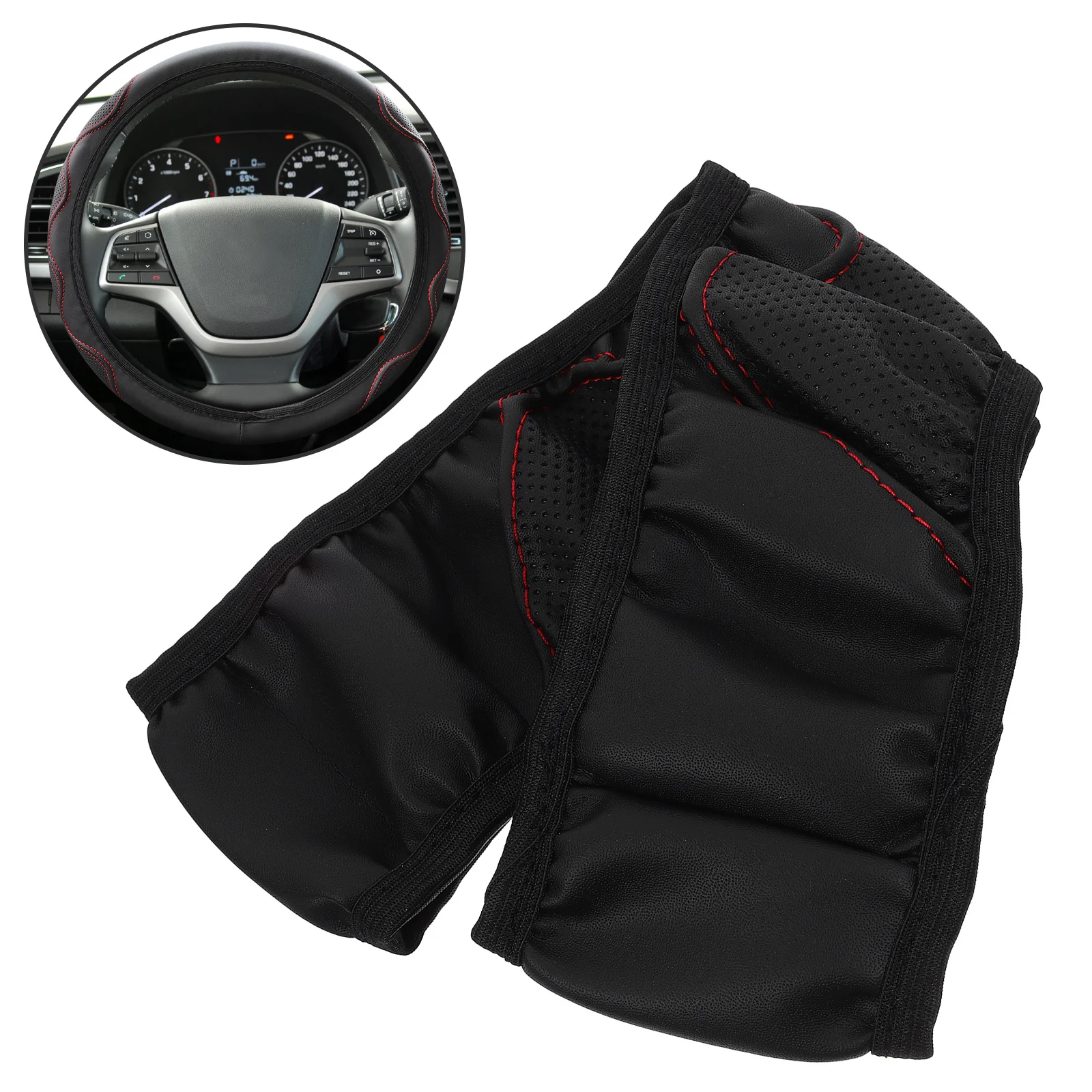 

Elastic Anti-Skid Steering Wheel Cover for Car Non-Slip Durable Soft Surface Vehicle Steering Wheel Cover Decorative Grip