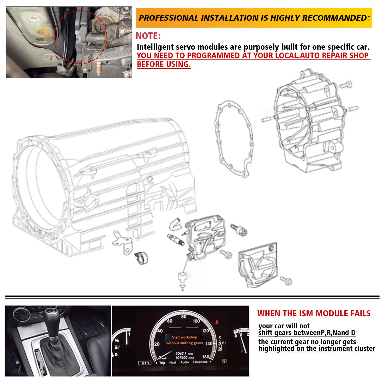 722.9 ISM Intelligent Servo Module A0002701752 A0002701852 For Mercedes-Benz C/E/G/R/S/ML/SL 250 350 400 550 V6 V8 2007-2020