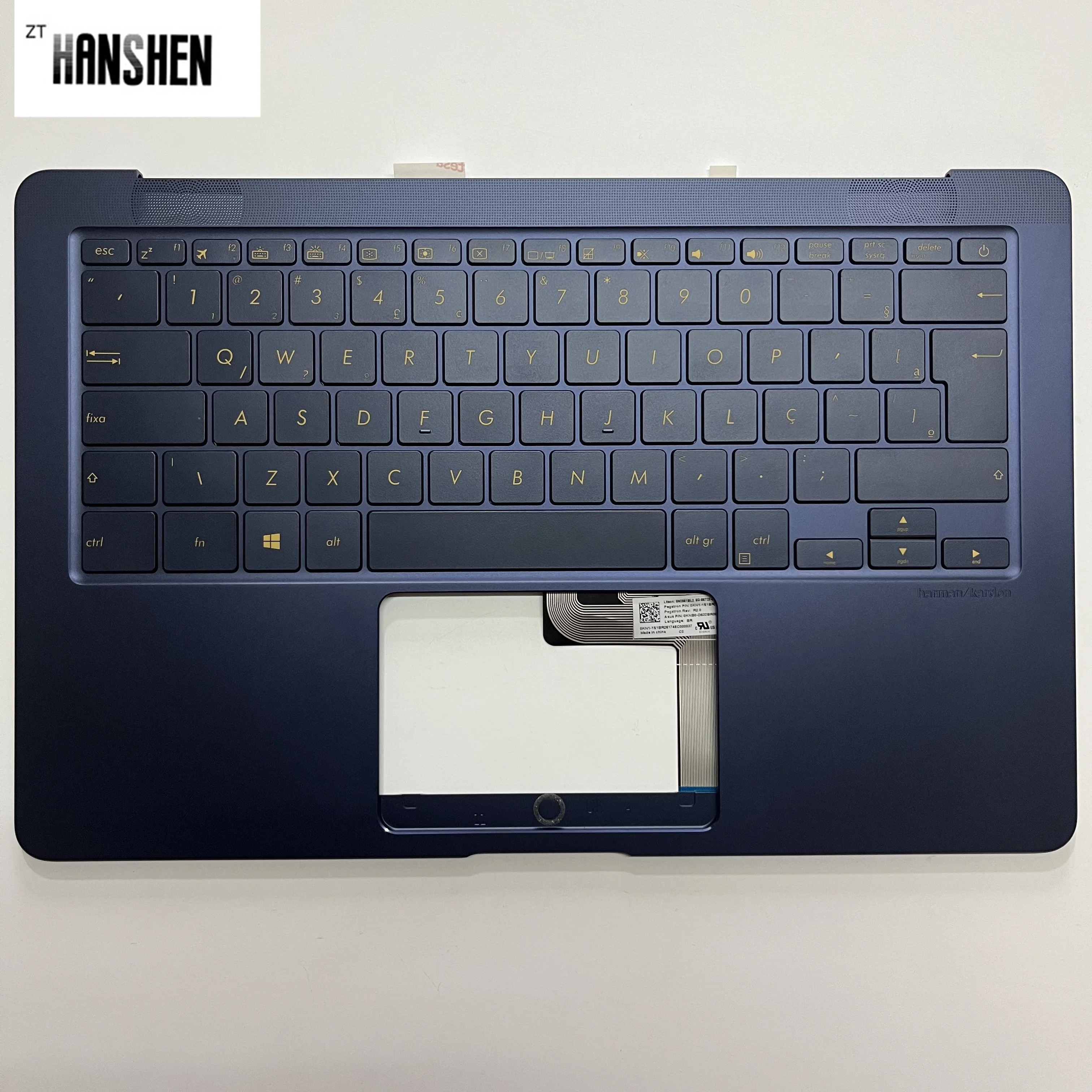 Imagem -02 - Hanshen-c Capa para Laptop Asus ar br gr it la Reino Unido Zenbook Deluxe Ux490 Ux490u Ux490ua