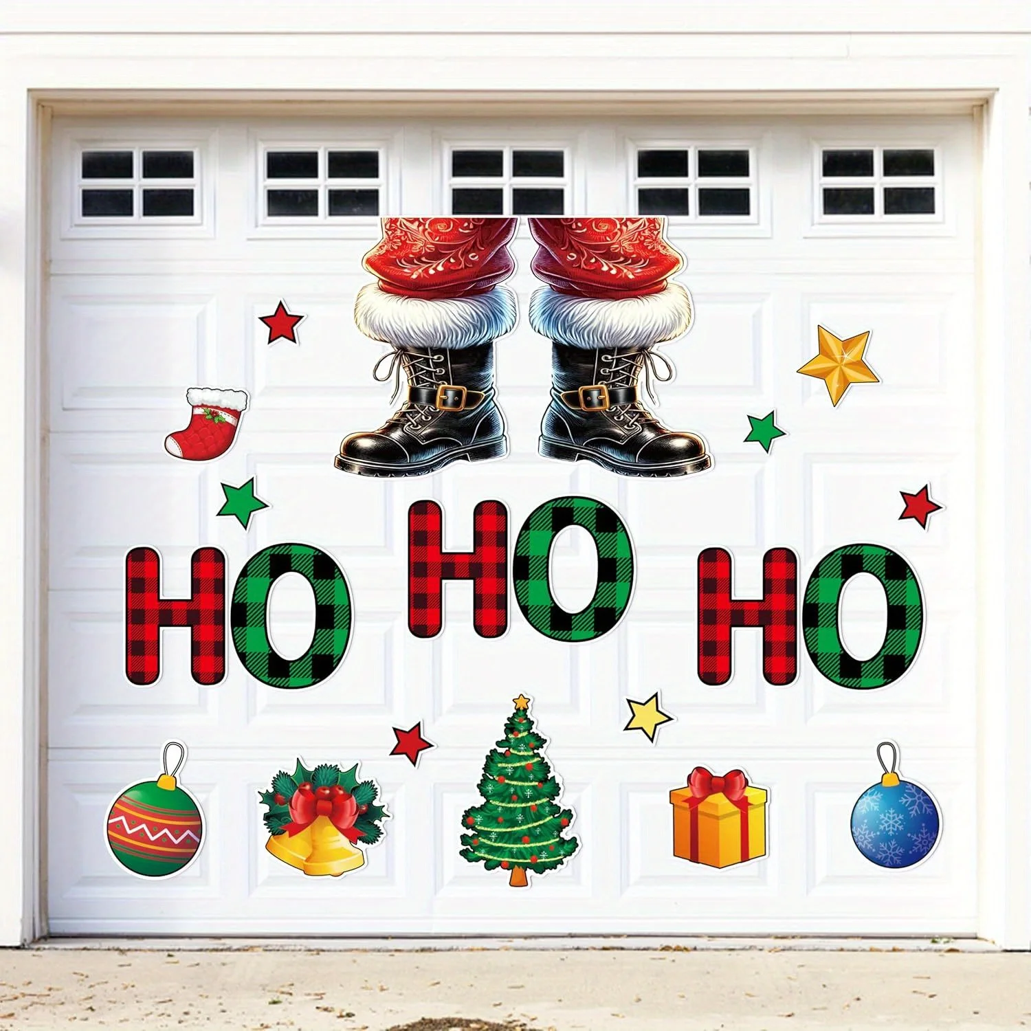21pcs Christmas Garage Door Decorations Magnets - Santa Merry Xmas Holiday Refrigerator Fridge Kitchen Decor