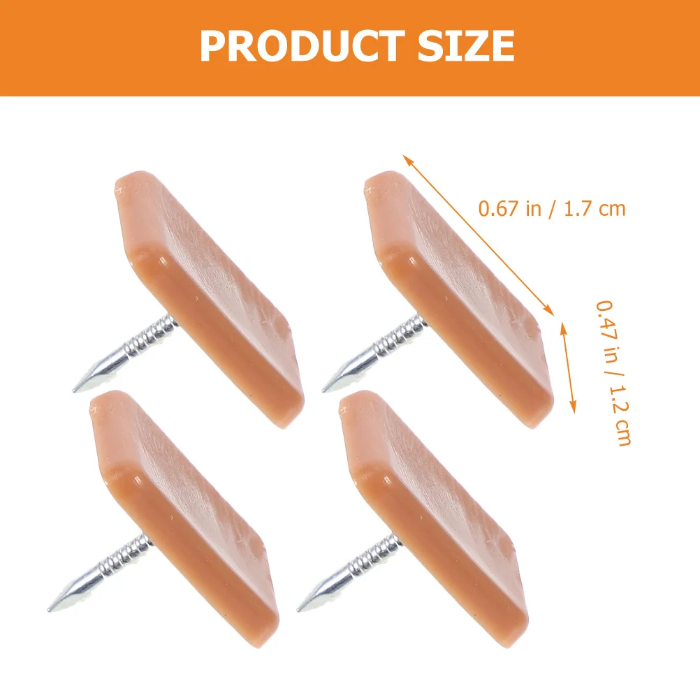 

30Pcs Furniture Glide Drawer Slide Nails Durable Chair Feet Protectors for Hardwood Floor Smooth Sliding Drawer Guides