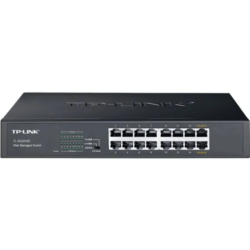 New Wholesale TP LINK TL-SG2016D 16-port Full Gigabit Web NMS Switch Monitoring VLAN Division