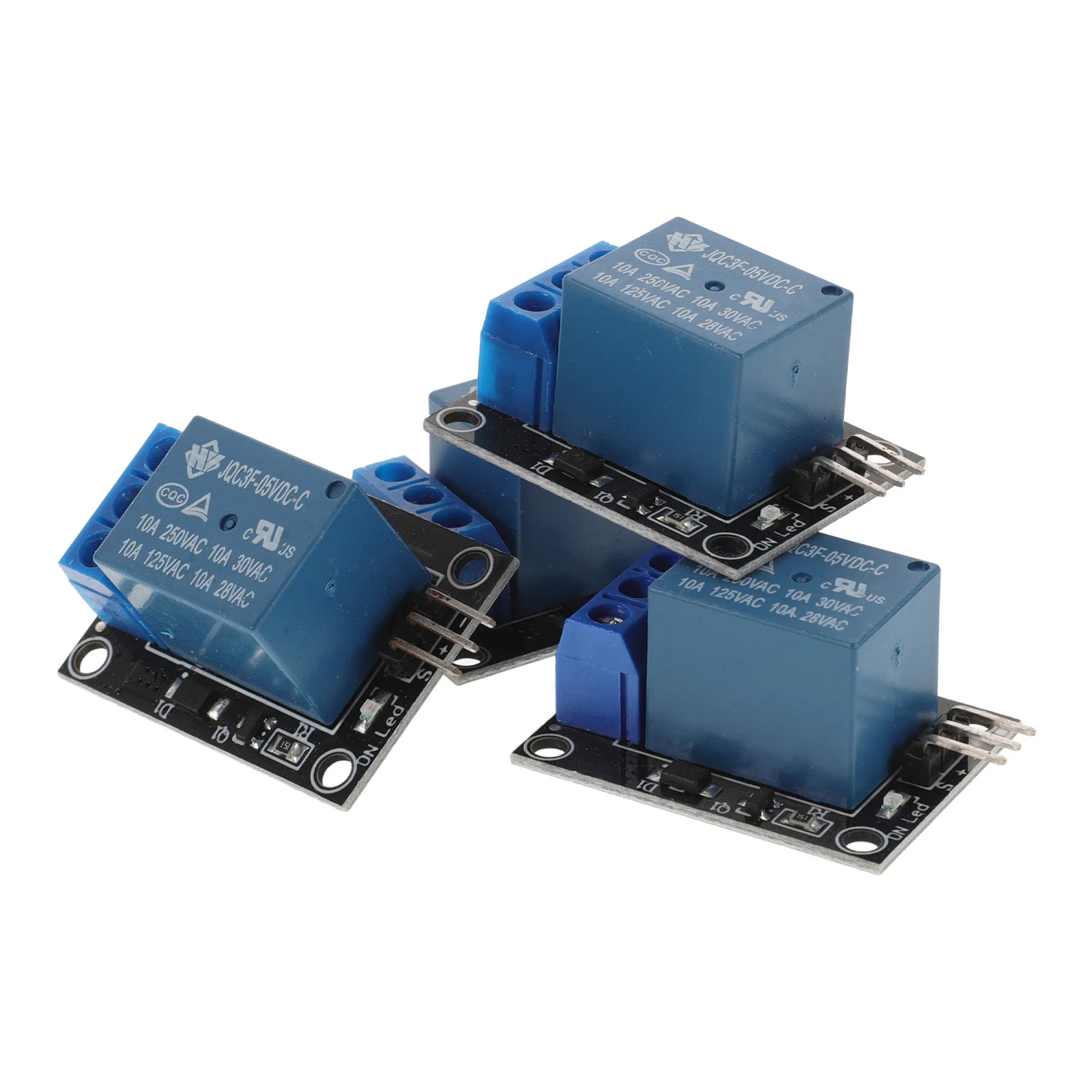 Módulo de relé de 4 Uds., placa de relé de un solo canal de 5V para brazo Avr Mcu, dispositivo de Control de electrodomésticos Compatible