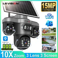 Cámara solar 4G WiFi triple lente