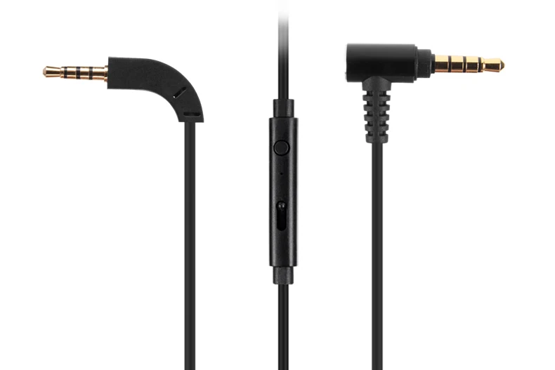 New Black OCC Audio Cable with Remote Mic For B&W Bowers & Wilkins P5 series 2 P5 Wireless headphones