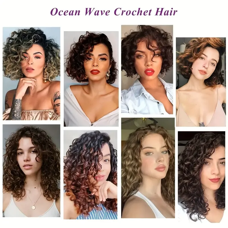12inch Synthetic Italian Curls Braids Hair Crochet Loose Curls Hair Extensions Boho Braids Deep Wave Twist Curly Hair