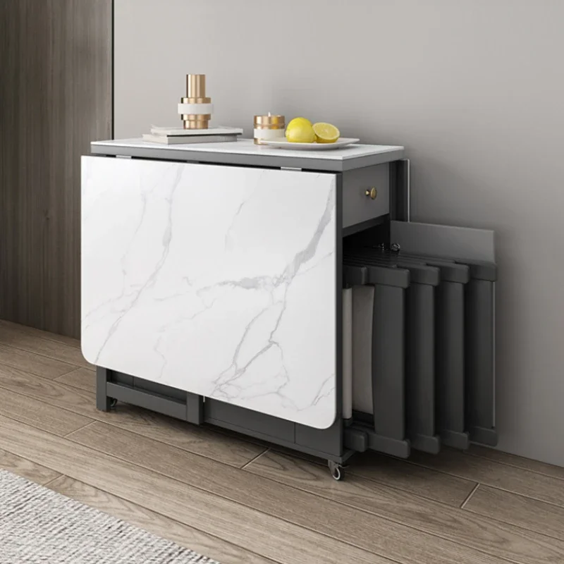 

Storage Table Mesas De White Designer Small Unique Folding Multifuctional Modern Armoires Drawer Mobile Nordic Salon Comedor