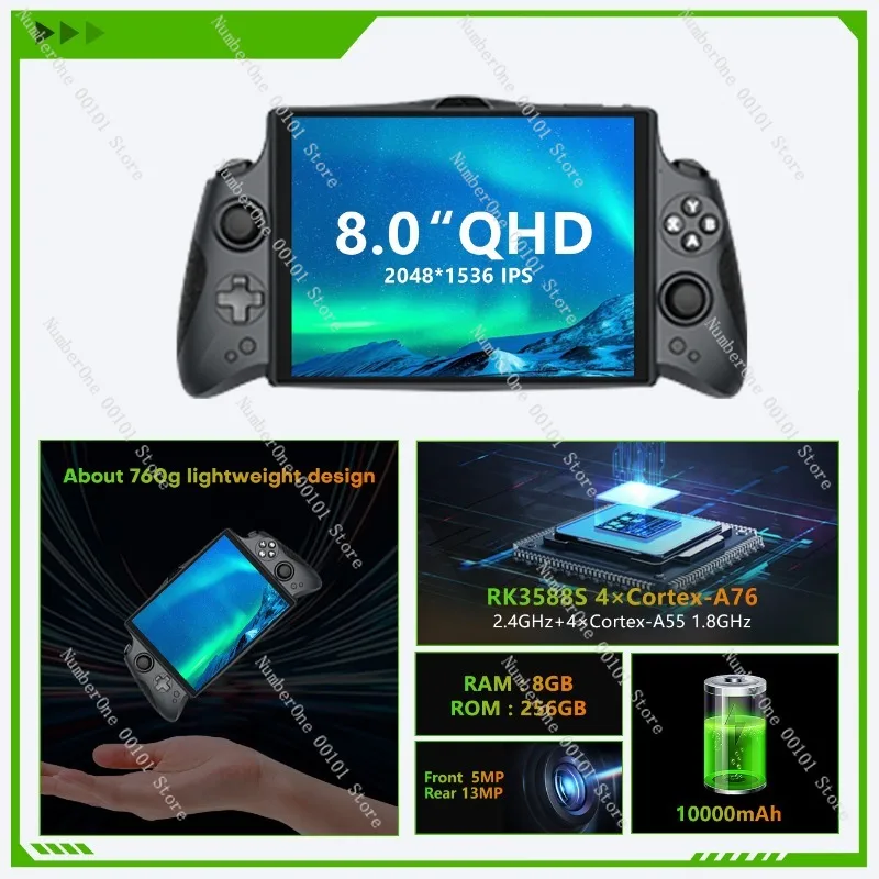 T80/4 + 128 Android system, with in-line handle, battery life of 10 hours