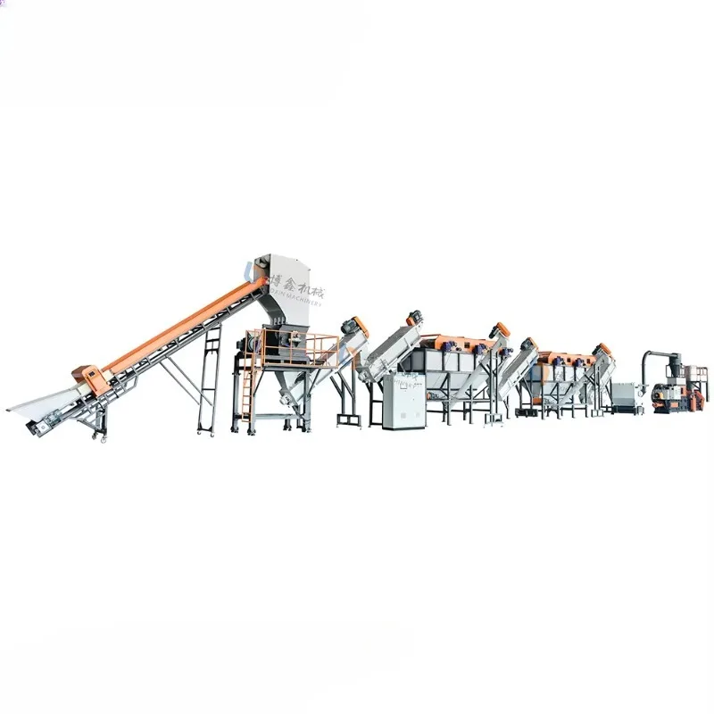 3000 Kg/h Efficient Customizable Pe Pp Washing Line Recycle Plastic Pet Fragments Bottles Recycling System