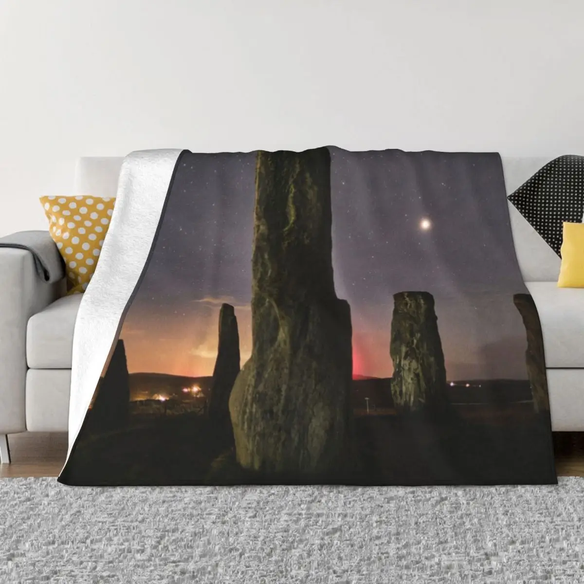 

Callanish, Mars and the Pleiades Throw Blanket Extra Large Throw Blanket Hair Blanket Bed covers Blanket For Sofa