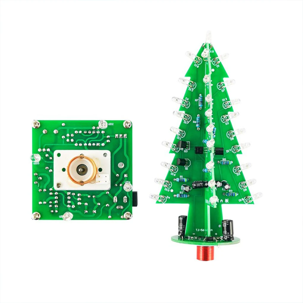Juego de árbol de Navidad tridimensional ABS 3D, herramienta de soldadura PCB LED con garantía de bajo consumo de energía