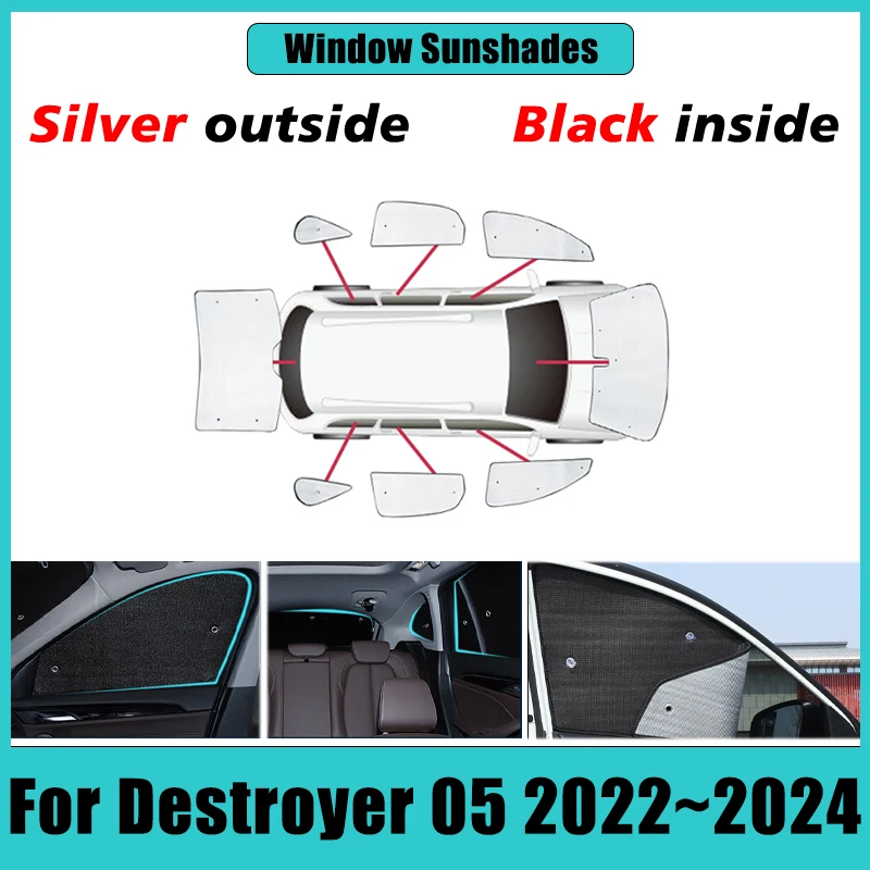 For BYD Destroyer Chazor King 05 2022~20224 Accessories Window Windshield Car Coverage Sunshades Sunshine Sunscreen Accessories