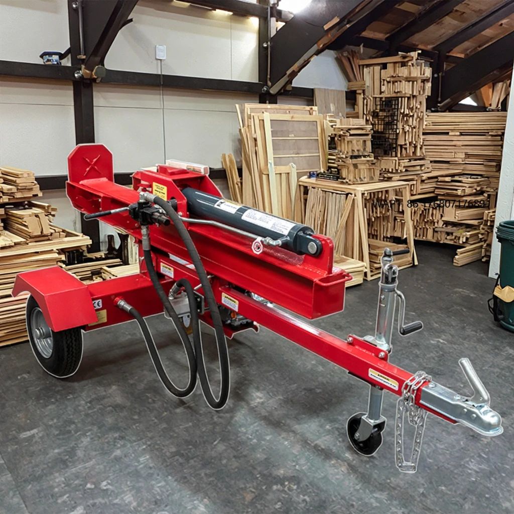 

China Commercial Engine Small Hydraulic Log Truck Pull Combines Wood Firewood Splitter Vertical Gas Machine for Sale